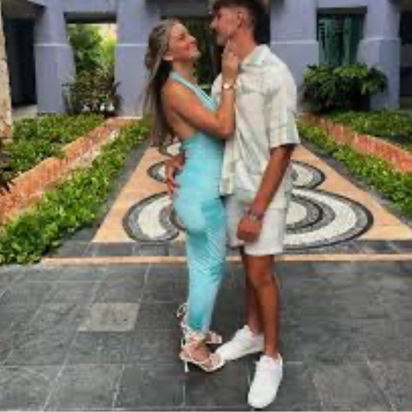 ZARA NEW WOMAN SS24 GREENS PRINTED TULLE HALTER DRESS - Picture 5 of 15